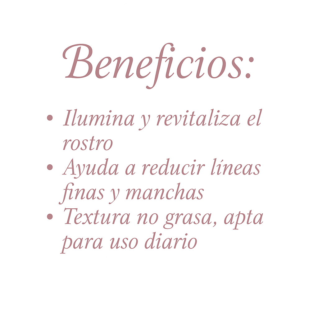 Vital Beauty Sérum Facial Iluminador  Con vitamina C y aceite de rosa | 59 mL